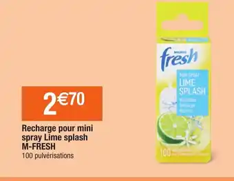 Recharge Pour Mini Spray Lime Splash