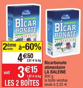 Bicarbonate alimentaire LA BALEINE