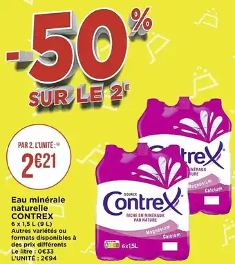 Casino Supermarchés Eau minérale naturelle offre