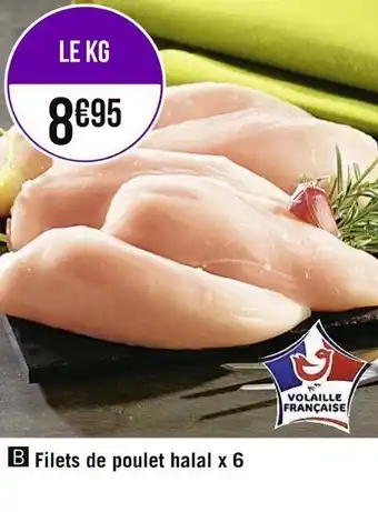 Casino Supermarchés Filets de poulet halal x6 offre