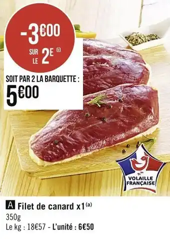 Casino Supermarchés Filet de canard offre