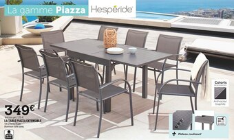 Centrakor La table piazza extensible offre