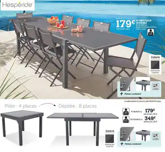 Centrakor La table piazza extensible offre