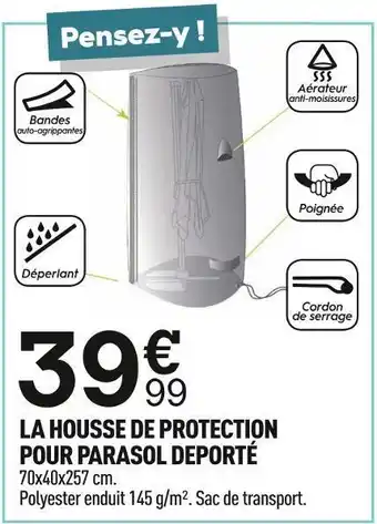 Centrakor La housse de protection pour parasol deporté offre