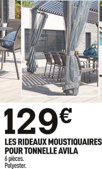 Centrakor Les rideaux moustiquaires pour tonnelle avila offre