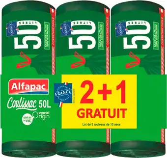 Match Alfapac sacs poubelle poignées coulissantes ultra résistant offre