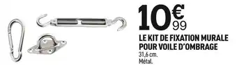 Centrakor Le kit de fixation murale pour voile d’ombrage offre