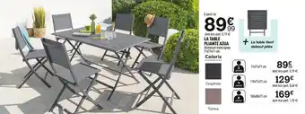 Centrakor La table pliante azua offre