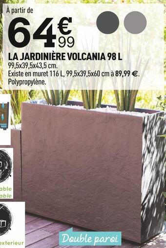 Centrakor La jardinière volcania offre