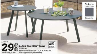 Centrakor La table d’appoint saona offre