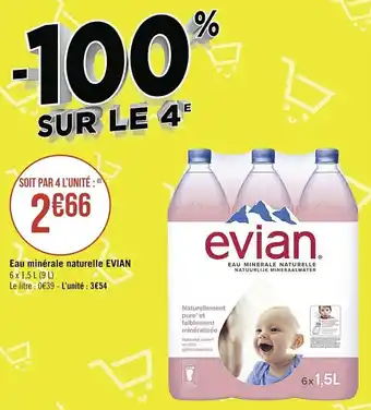 Eau minérale naturelle EVIAN