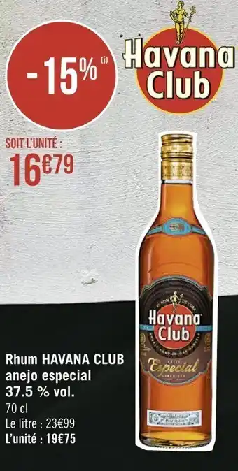 Casino Supermarchés Rhum HAVANA CLUB offre