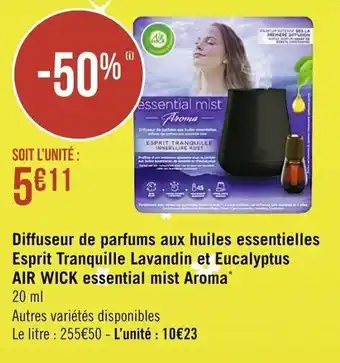 Diffuseur de parfums aux huiles essentielles