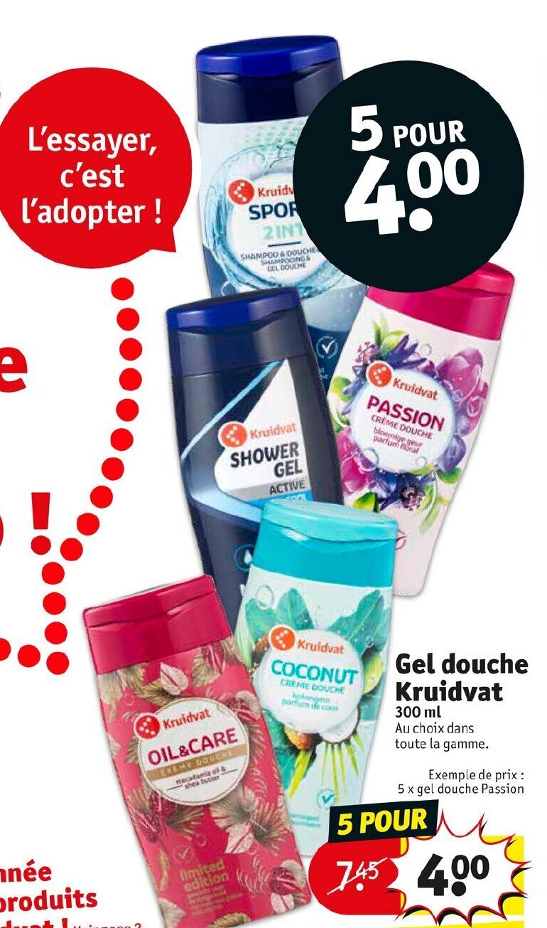 Promo Gel douche kruidvat chez Kruidvat