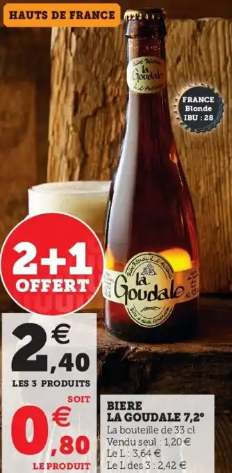 Hyper U Biere la goudale offre