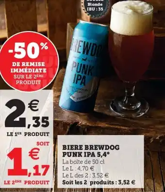 Hyper U Biere brewdog punk ipa offre