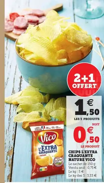 Hyper U Chips l'extra craquante nature vico offre
