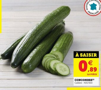 Hyper U Concombre offre