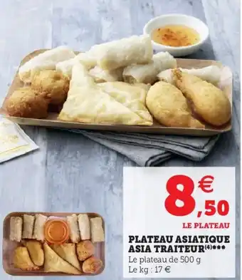 Hyper U Plateau asiatique asia traiteur offre