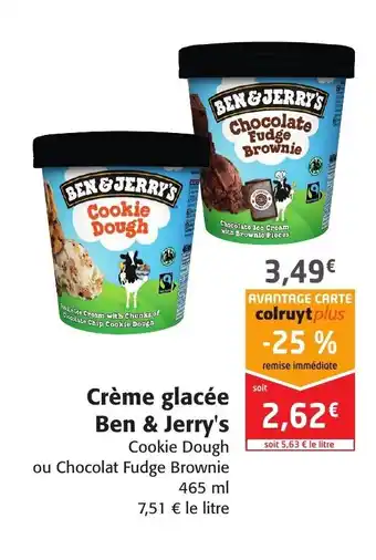 Colruyt Crème glacée Ben & Jerry's offre