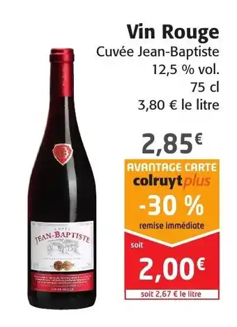 Colruyt Vin Rouge offre