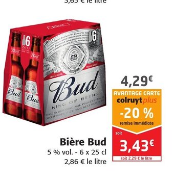 Colruyt Bière Bud offre
