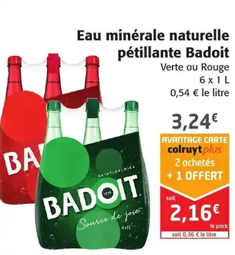 Colruyt Eau Minérale Naturelle offre