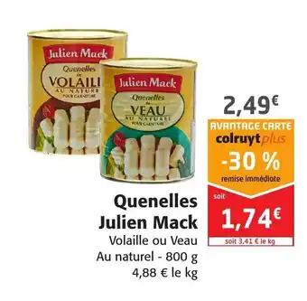 Colruyt Quenelles Julien Mack offre
