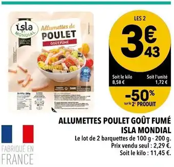 Supeco Allumettes Poulet Goût Fumé offre