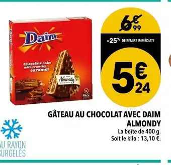Supeco Gâteau Au Chocolat Avec Daim offre