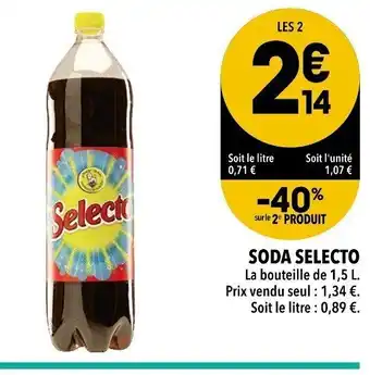 Supeco Soda Selecto offre