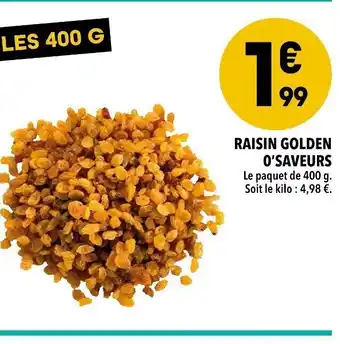 Supeco Raisin Golden offre