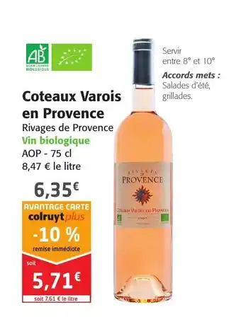 Colruyt Coteaux Varois offre