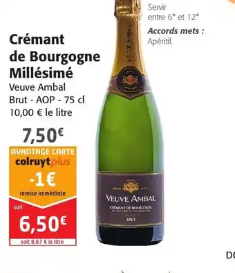 Colruyt Crémant de Bourgogne offre
