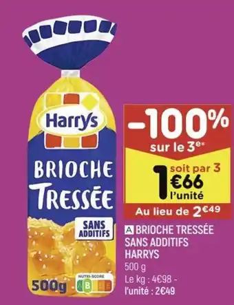 Leader Price Brioche Tressée Sans Additifs offre
