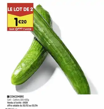 Leader Price Concombre offre