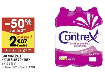 Eau Minérale Naturelle Contrex