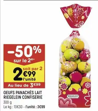 Leader Price Oeufs Panachés Lait offre