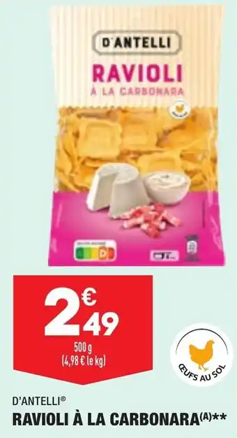 ALDI Ravioli À la carbonara offre