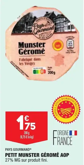 ALDI Petit munster géromé aop offre