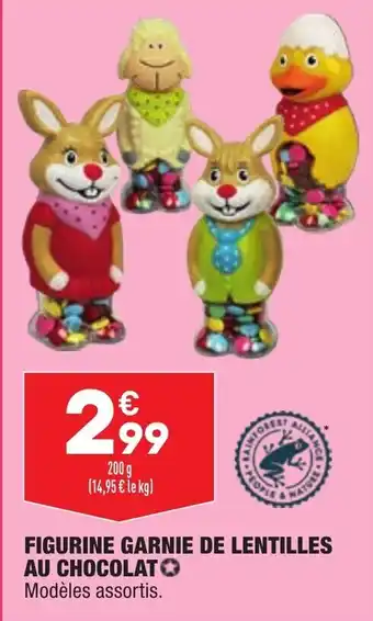 ALDI Figurine garnie de lentilles au chocolat offre