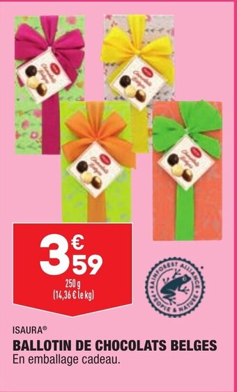 Ballotin de chocolats Belges