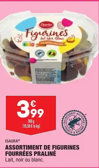 ALDI Assortiment de figurines fourrées praliné offre
