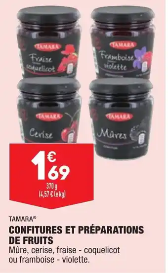 ALDI Confitures et préparations de fruits offre