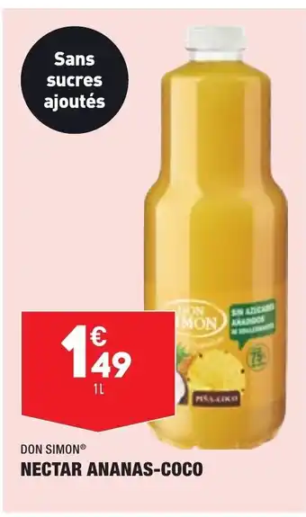 ALDI Nectar ananas-coco offre