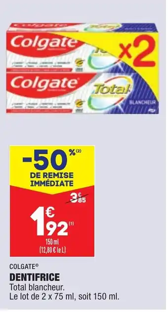 ALDI Dentifrice offre