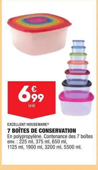 ALDI 7 Boîtes de conservation offre