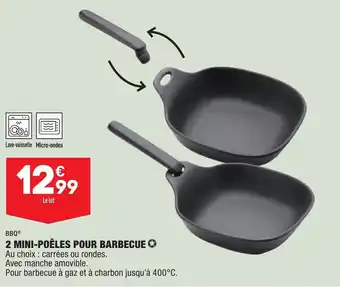ALDI 2 Mini-poêles pour barbecue offre