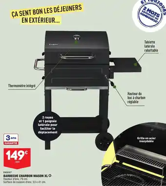 ALDI Barbecue charbon mason XL offre