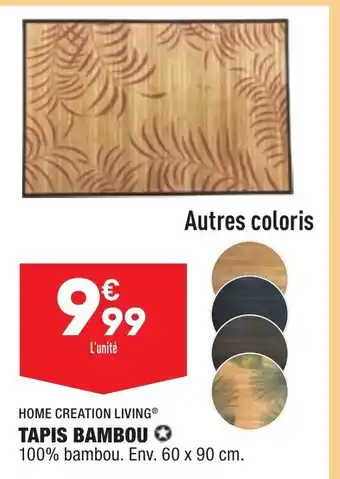 ALDI Tapis bambou offre